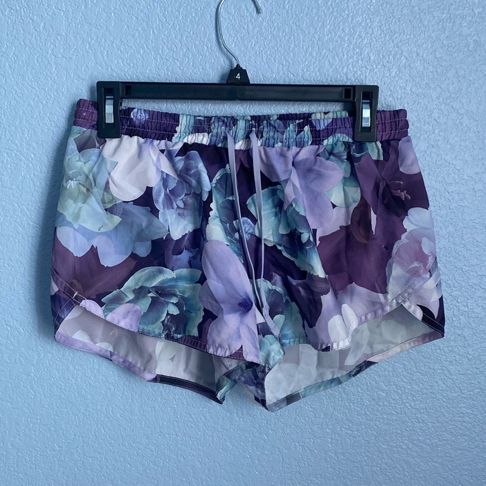 Purple floral old navy athletic shorts!